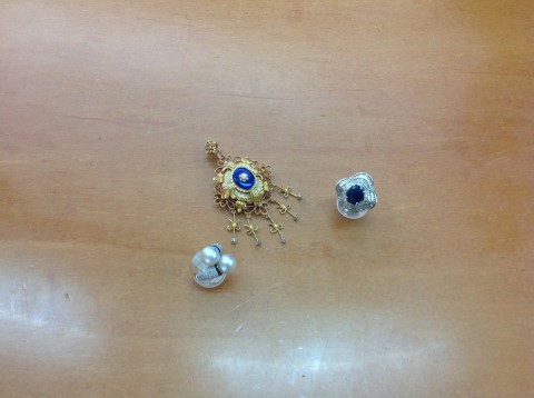 サファイアと真珠のリング(指輪)他、3点買取いたしました☆サムネイル