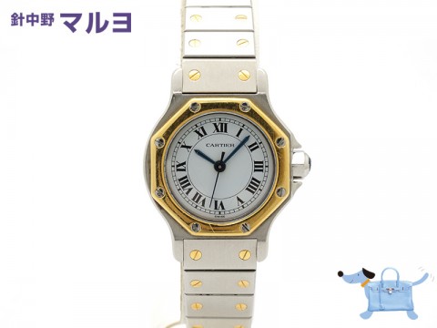 カルティエのレディース腕時計のサントスオクタゴンを買取り致しました。サムネイル