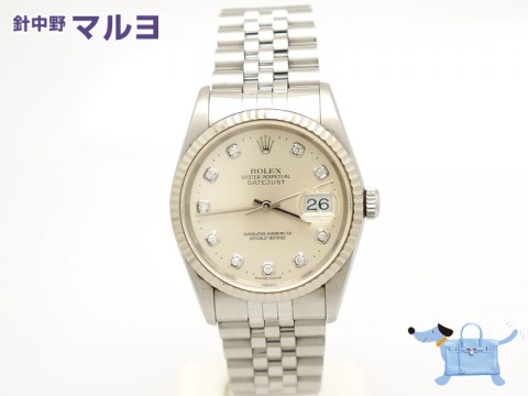 ROLEX(ロレックス)のデイトジャスト(16234G)を高価買取致しました。サムネイル