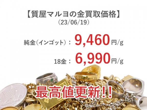 金の価格が急上昇しております。サムネイル